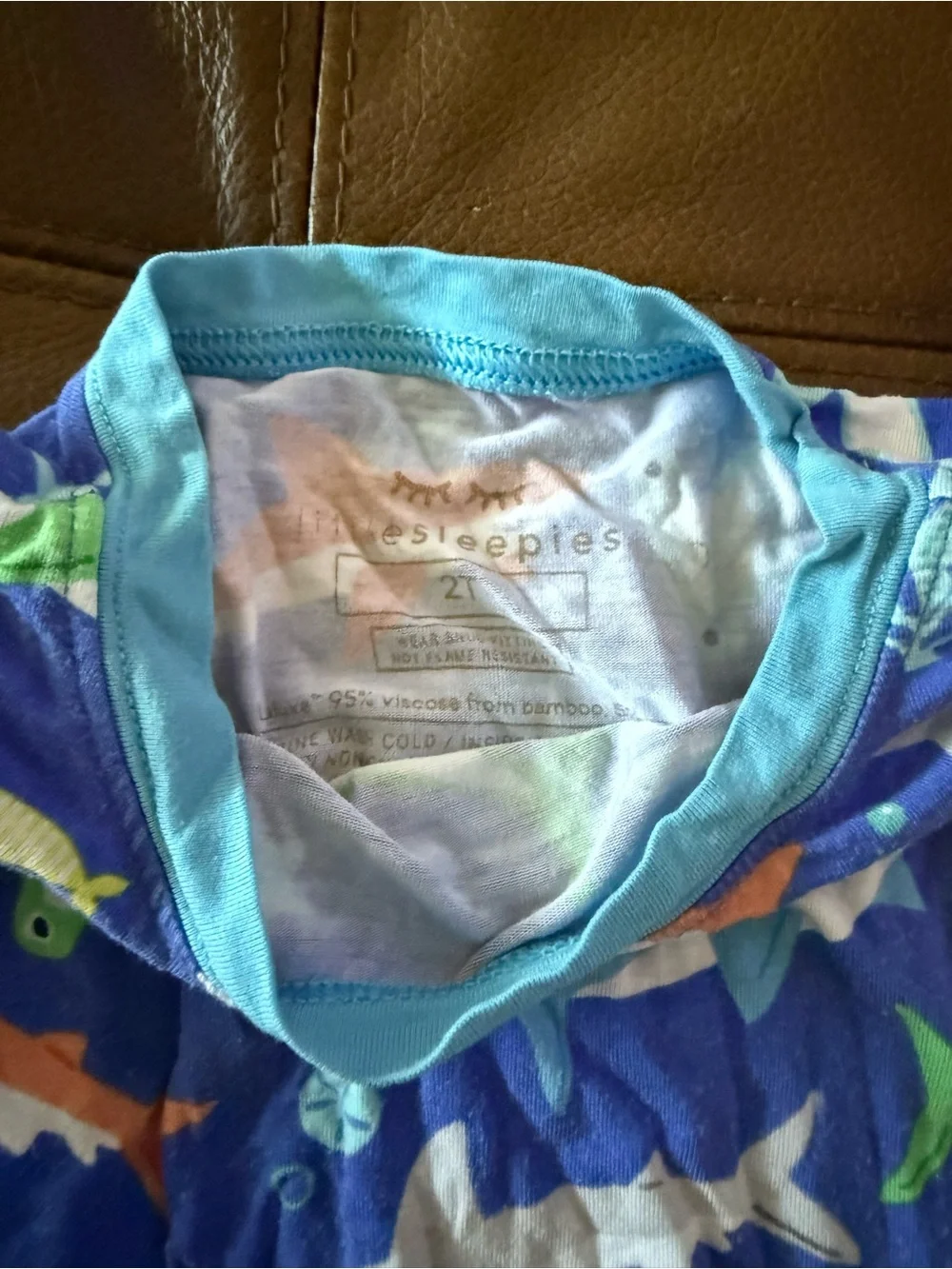 Little Sleepies Blue Shark & Sea Life Pajama Set